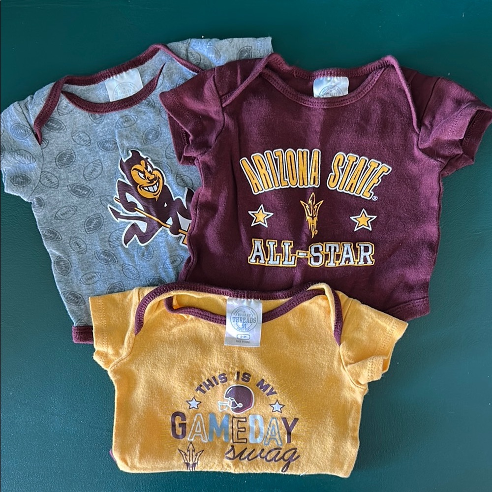 Arizona State Rivalry Threads Maroon & Gold Bodysuits